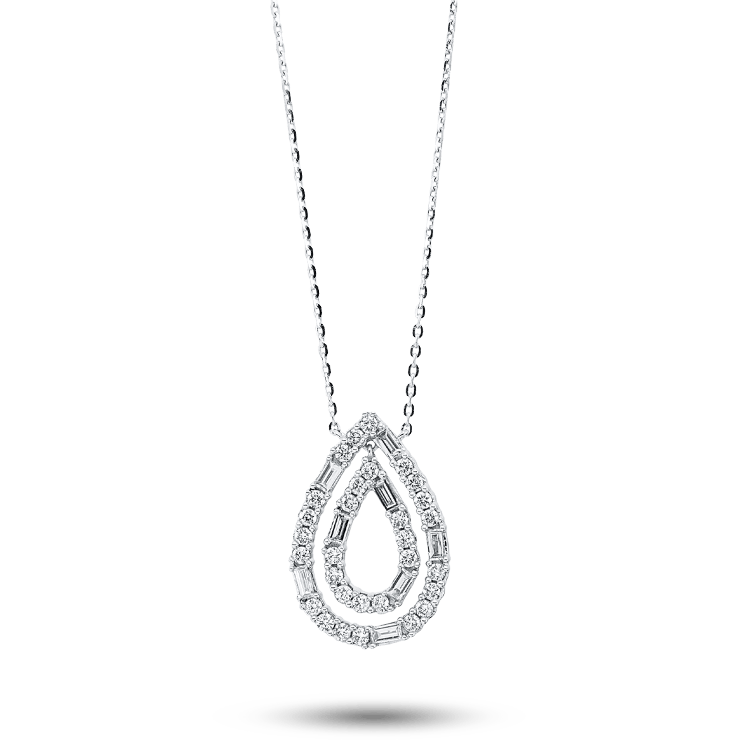ALTHERR Diamonds Collier Weißgold 38 Diamanten 0,5 ct.