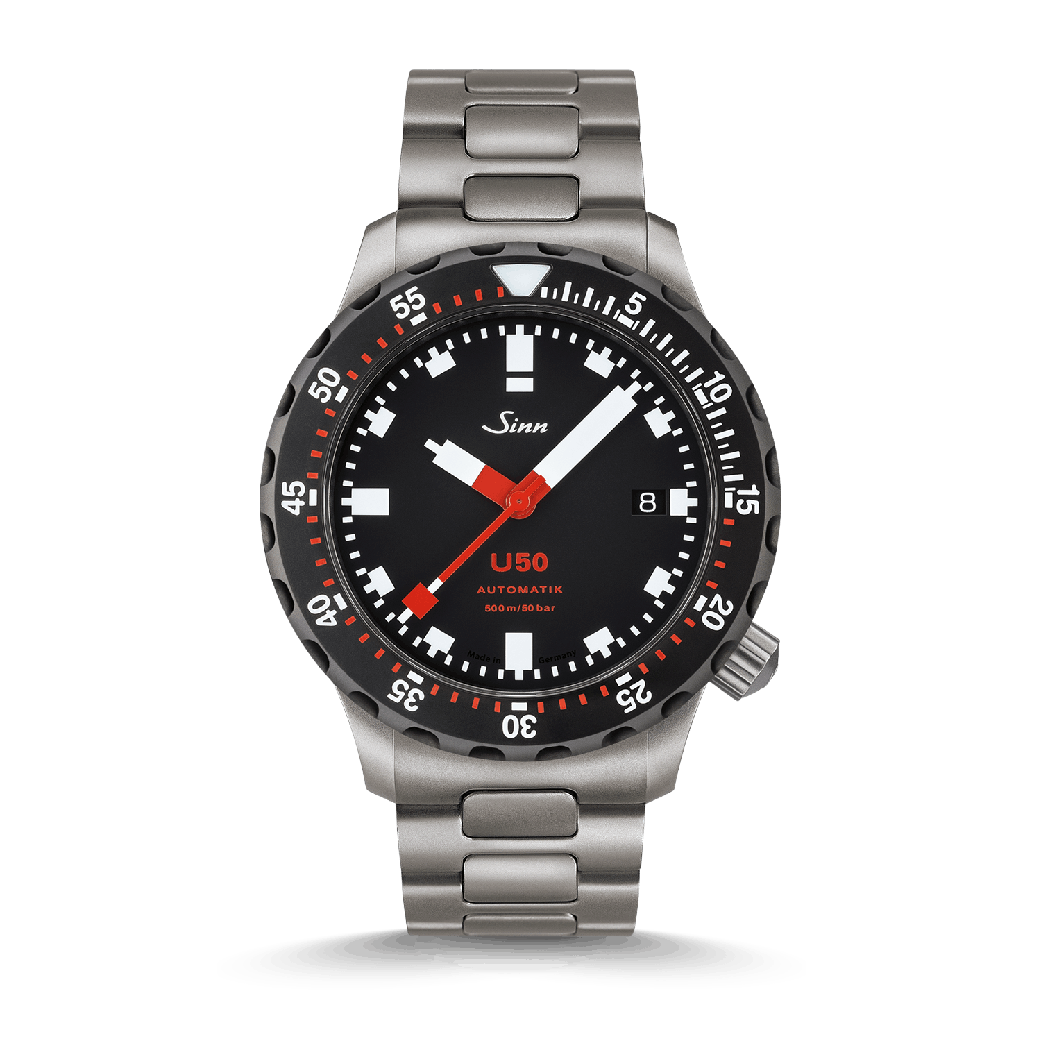 Sinn U50 SDR mit TEGIMENT-Technologie – Silikonband Schwarz Produktbild main 0