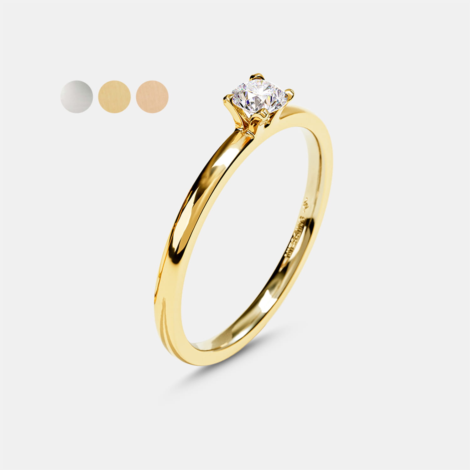 NIESSING Amatis Fine Verlobungsring – Platin 0,18 ct Produktbild main 0