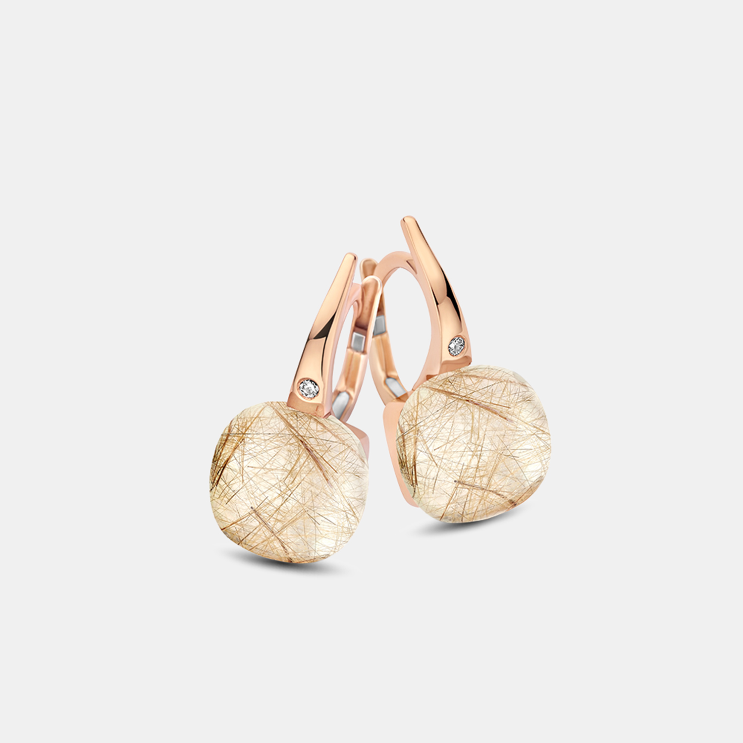 Bigli Mini Sweety Ohrringe mit Rutilquarz und Perlmutt Produktbild main 0