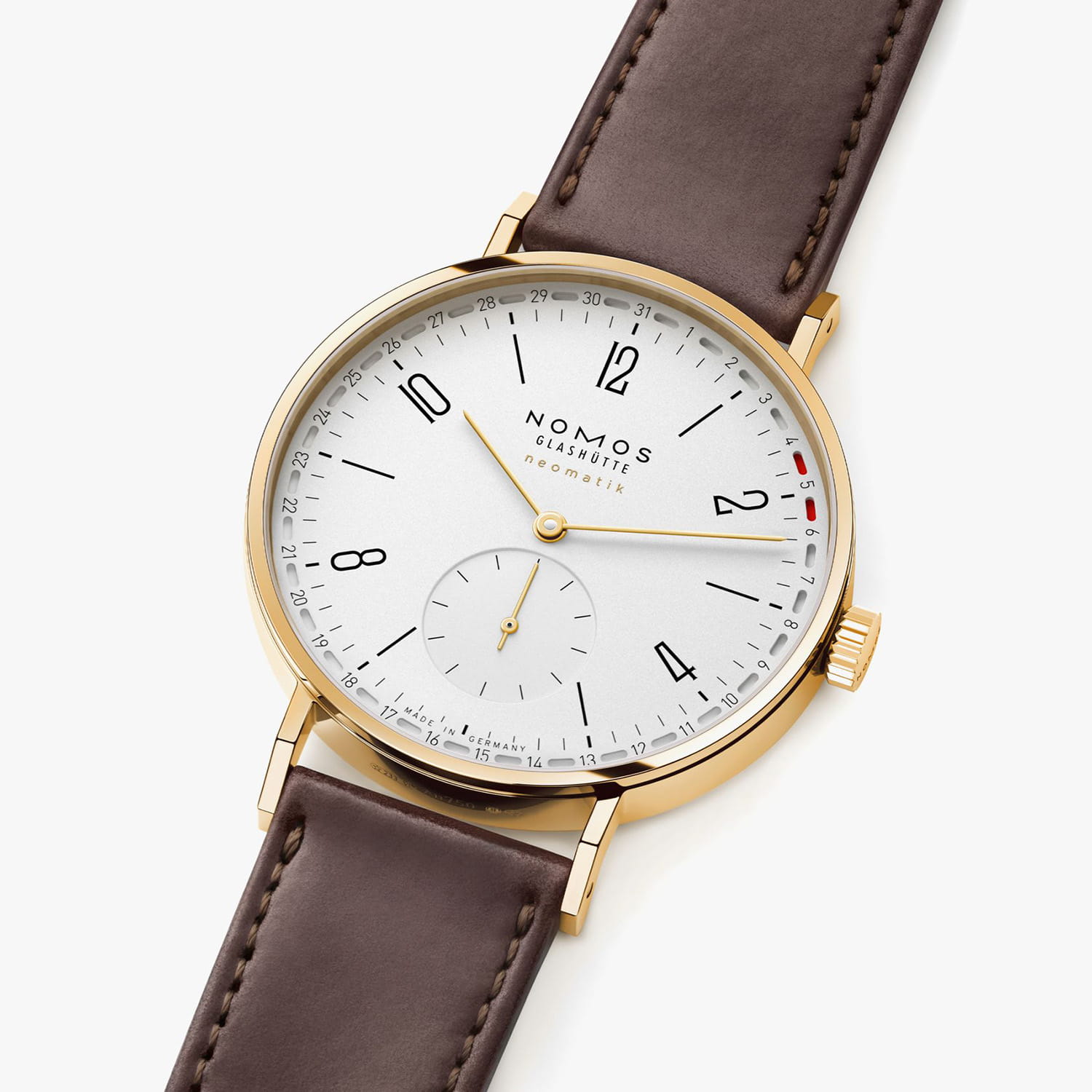 NOMOS Glashütte Tangente Gold neomatik 38 Update Produktbild main 2