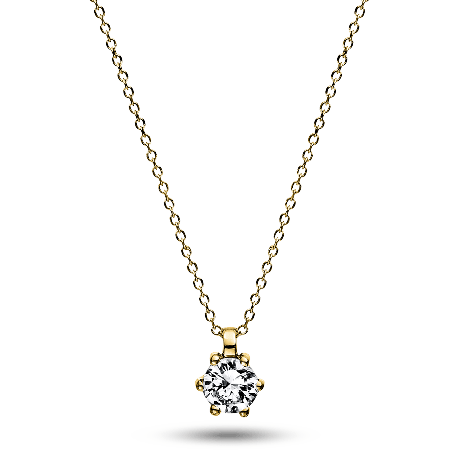 ALTHERR Diamonds Solitär Collier 6er-Krappe Produktbild main 0