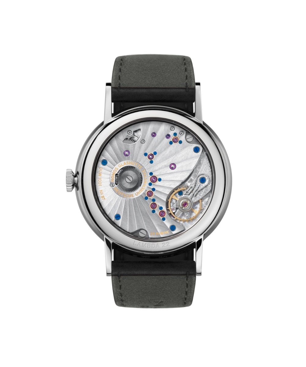 NOMOS Glashütte Lambda Weissgold Produktbild main 1