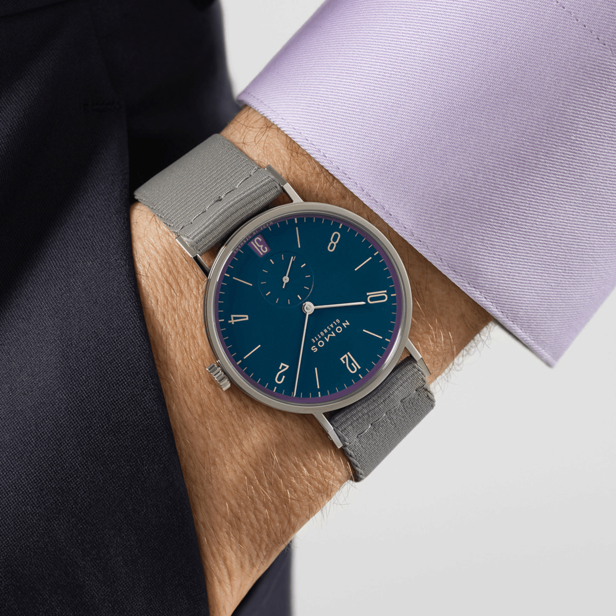 NOMOS Glashütte Tangente 38 Datum Nachtgesang Produktbild main 1