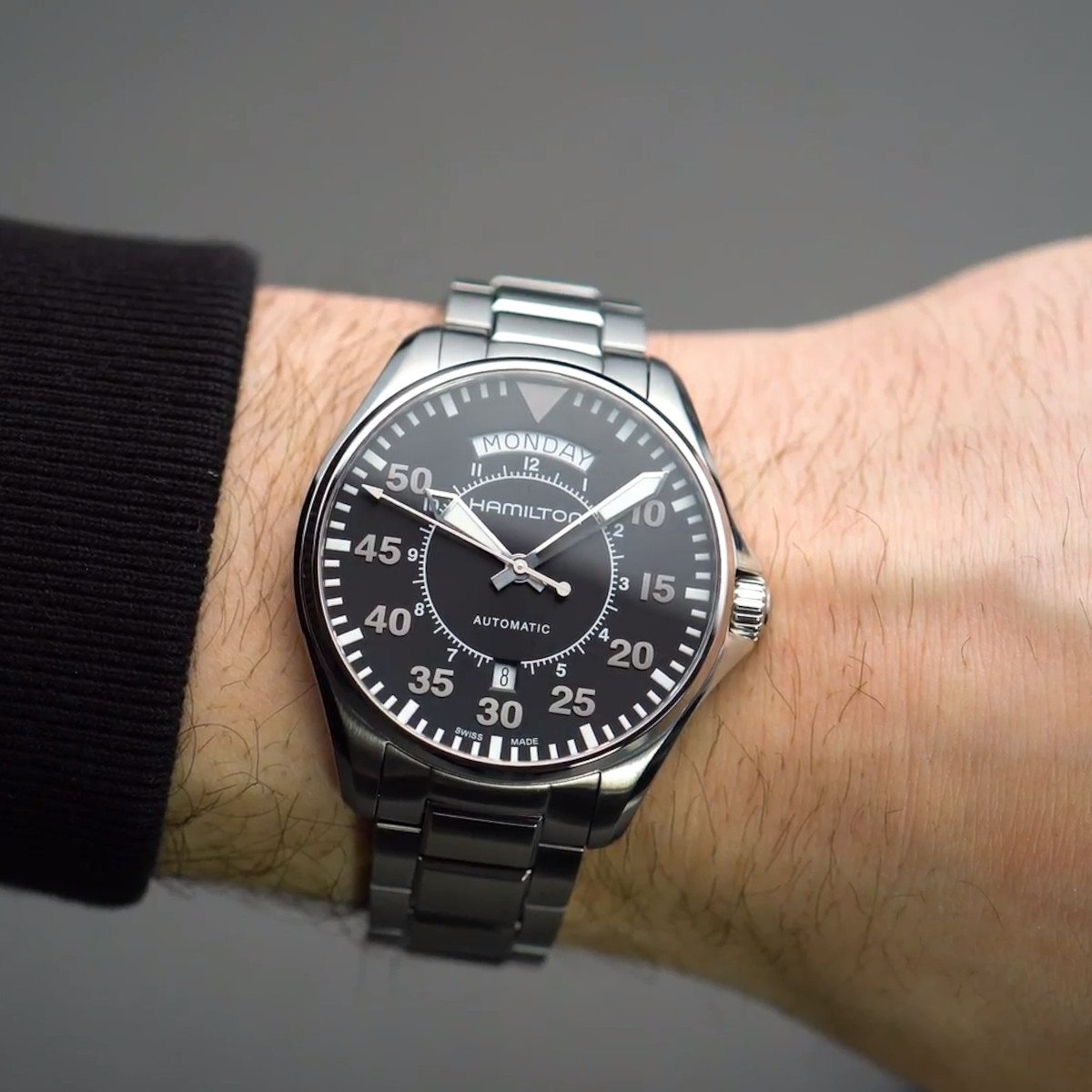 Hamilton Khaki Aviation Pilot Day Date Auto Produktbild main 3