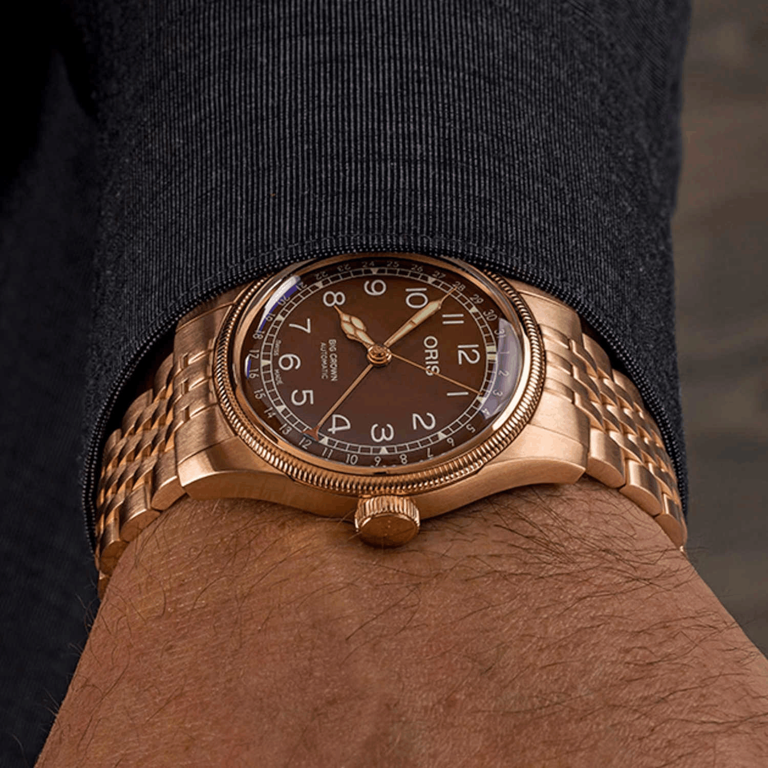 Oris Big Crown Bronze Pointer Date Produktbild main 2