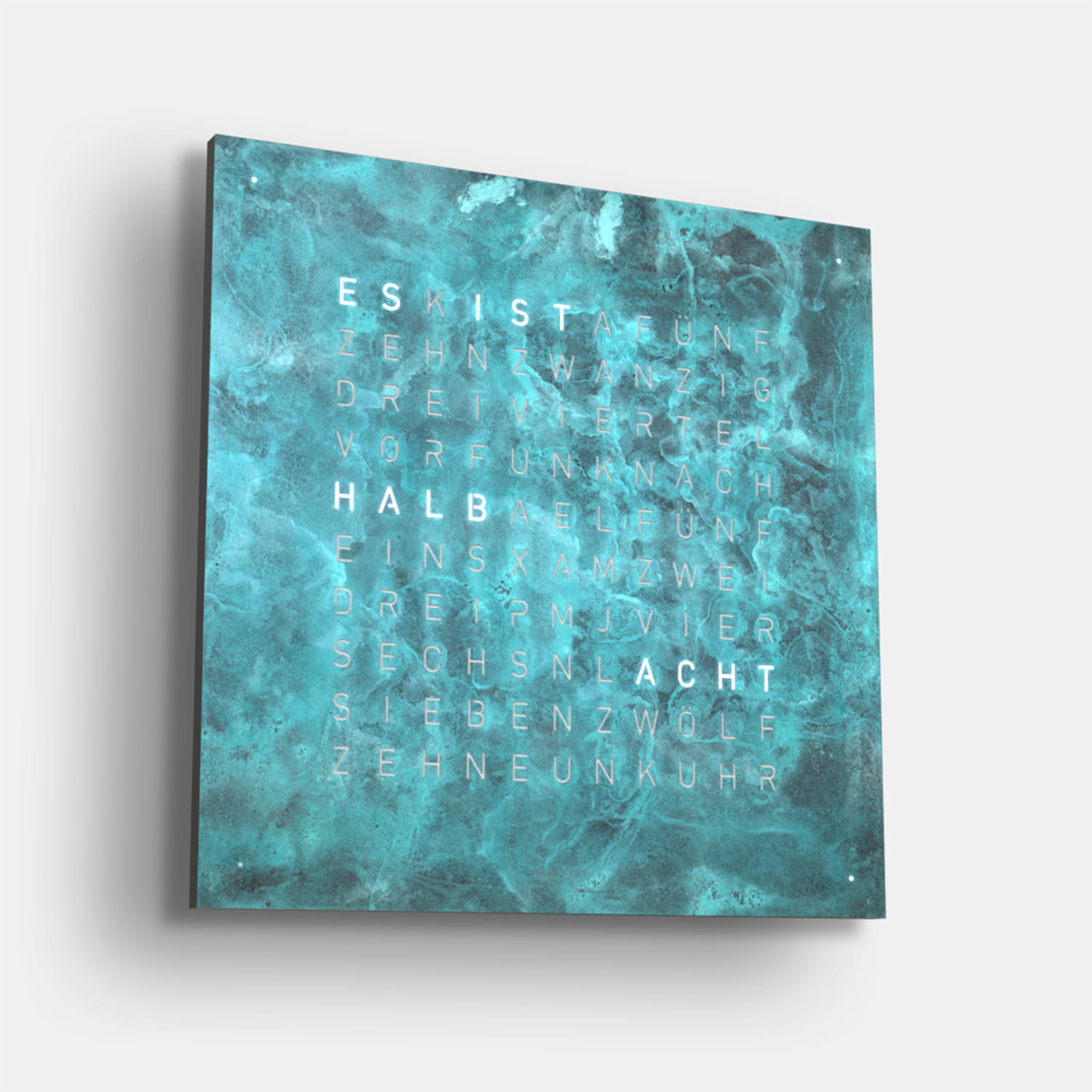 QLOCKTWO EARTH 90 Creator's Edition Vintage Cooper – Weißer Korpus Produktbild main 1