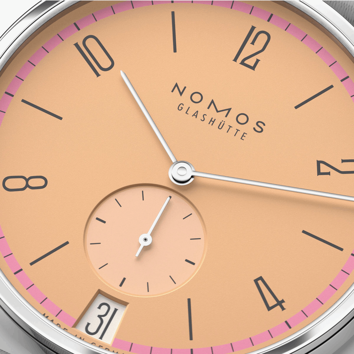 NOMOS Glashütte Tangente 38 Datum Pastell Produktbild main 3
