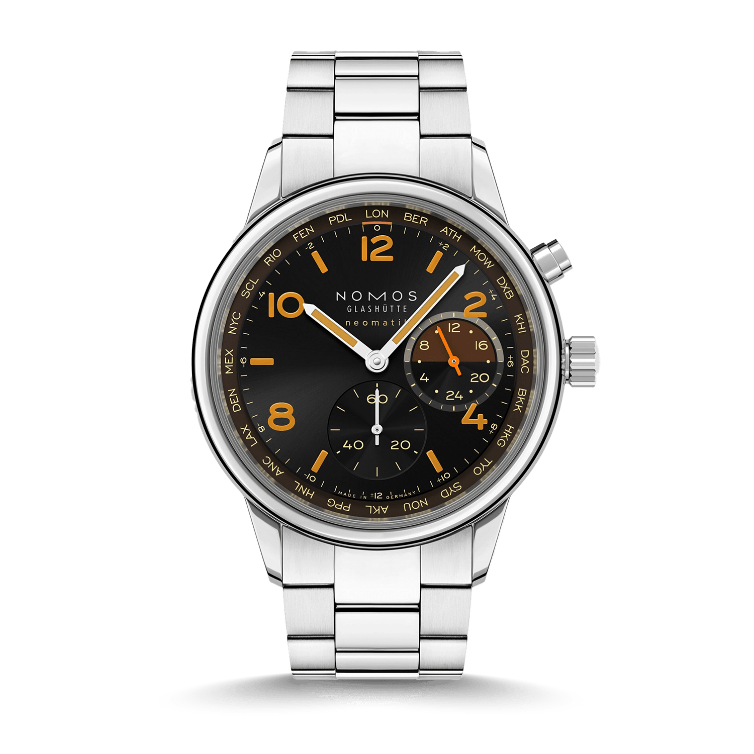 NOMOS Glashütte Club Sport neomatik Weltzeit Grid Produktbild main 0
