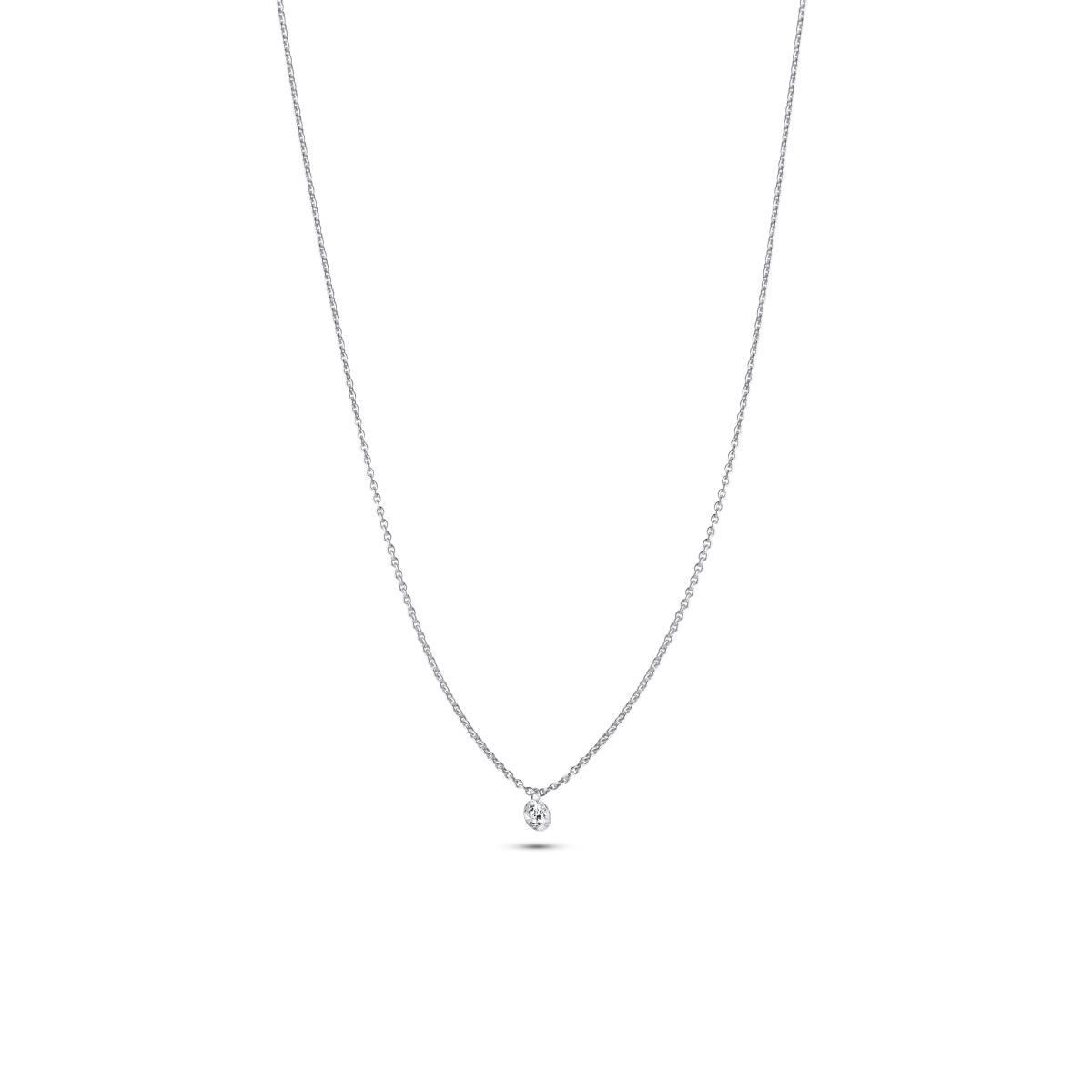 Bossert Kast Collier Weißgold Brillant 0,25 ct. 42cm Bossert Kast Collier Weißgold Brillant 0,25 ct. 42cm