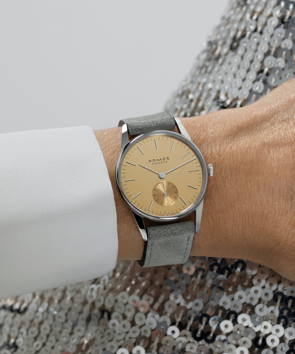 NOMOS Glashütte Orion 33 Gold Produktbild main 4