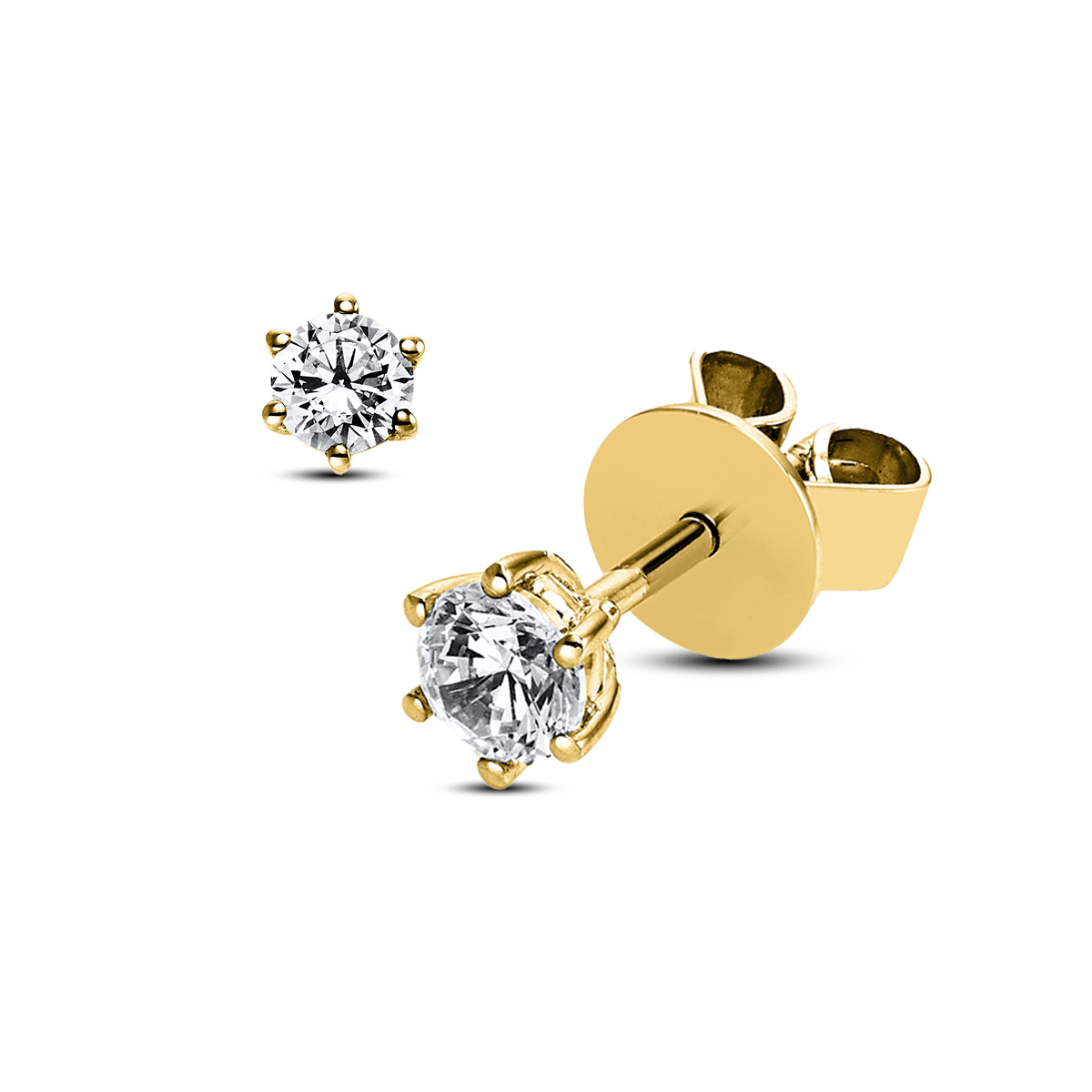 ALTHERR Diamonds Solitär Ohrstecker 6er-Krappe  Produktbild main 0
