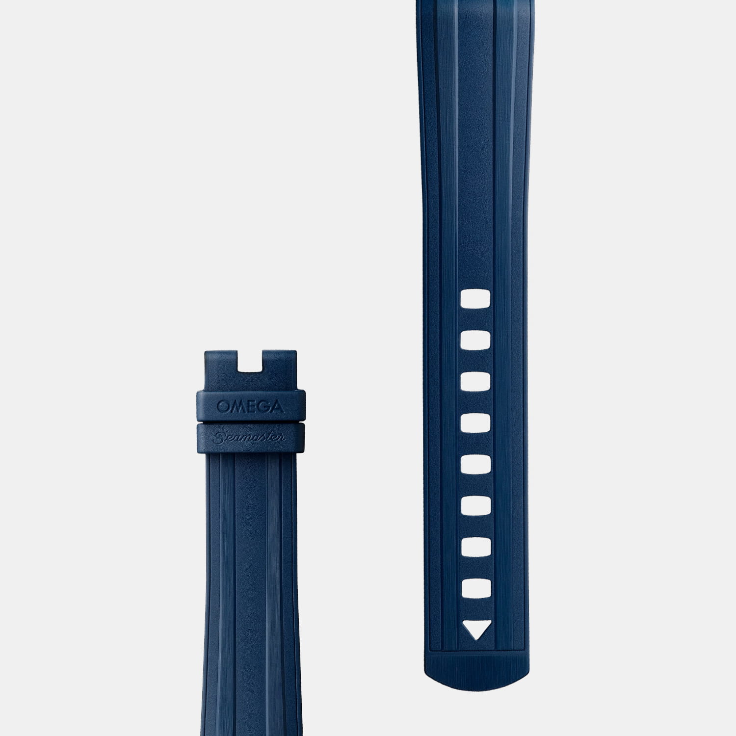 OMEGA Seamaster Diver 300M – Kautschukband Blau ohne Dornschließe 20 mm – XL Produktbild main 0