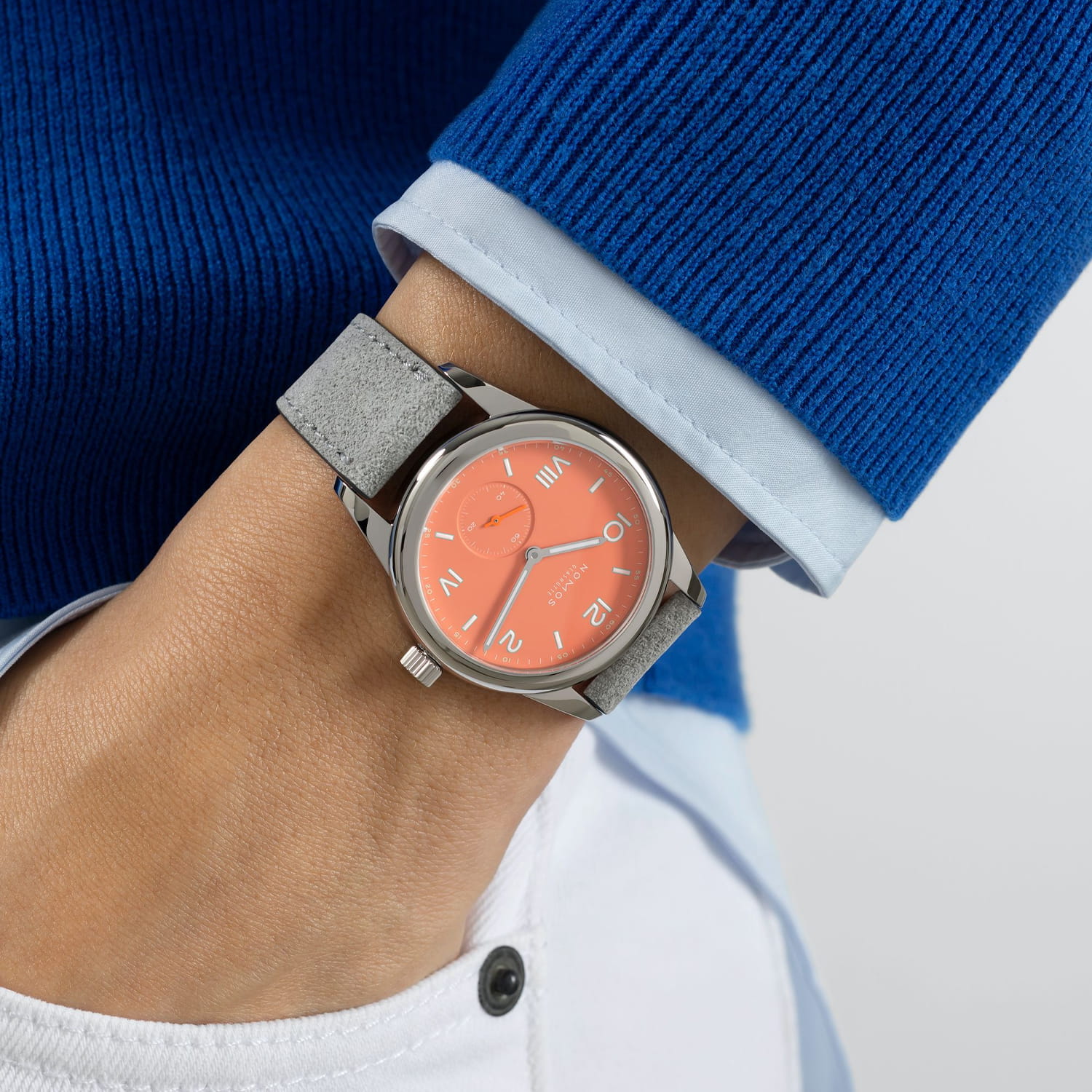 NOMOS Glashütte Club Campus Cream Coral Produktbild main 4