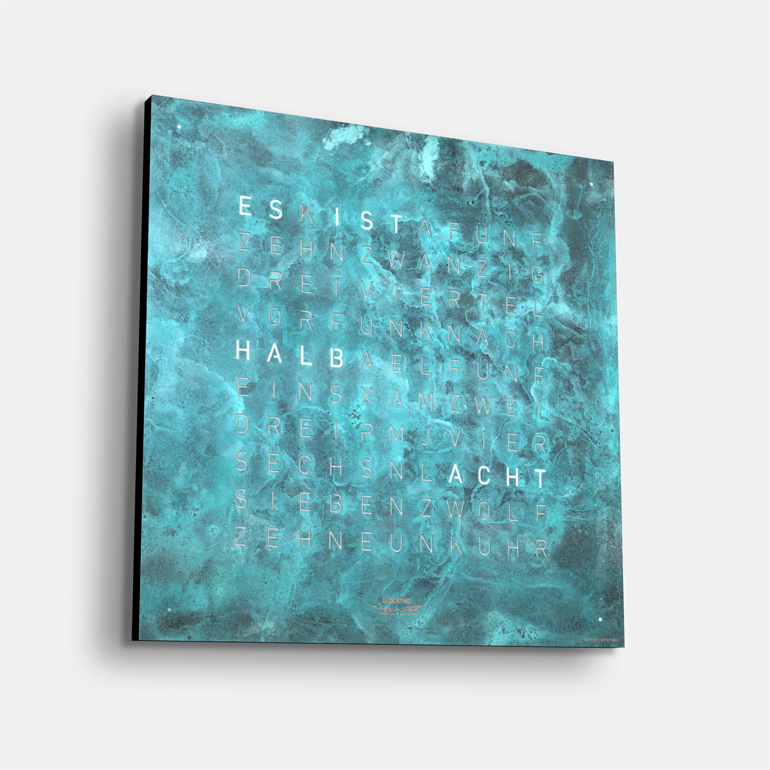 QLOCKTWO EARTH 45 Creator's Edition Vintage Cooper – Weißer Korpus Produktbild main 1