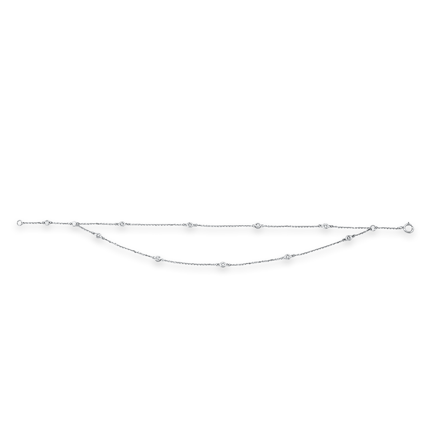 ALTHERR Diamonds Armband Weißgold 9 Brillanten 0,19 ct. Produktbild main 0