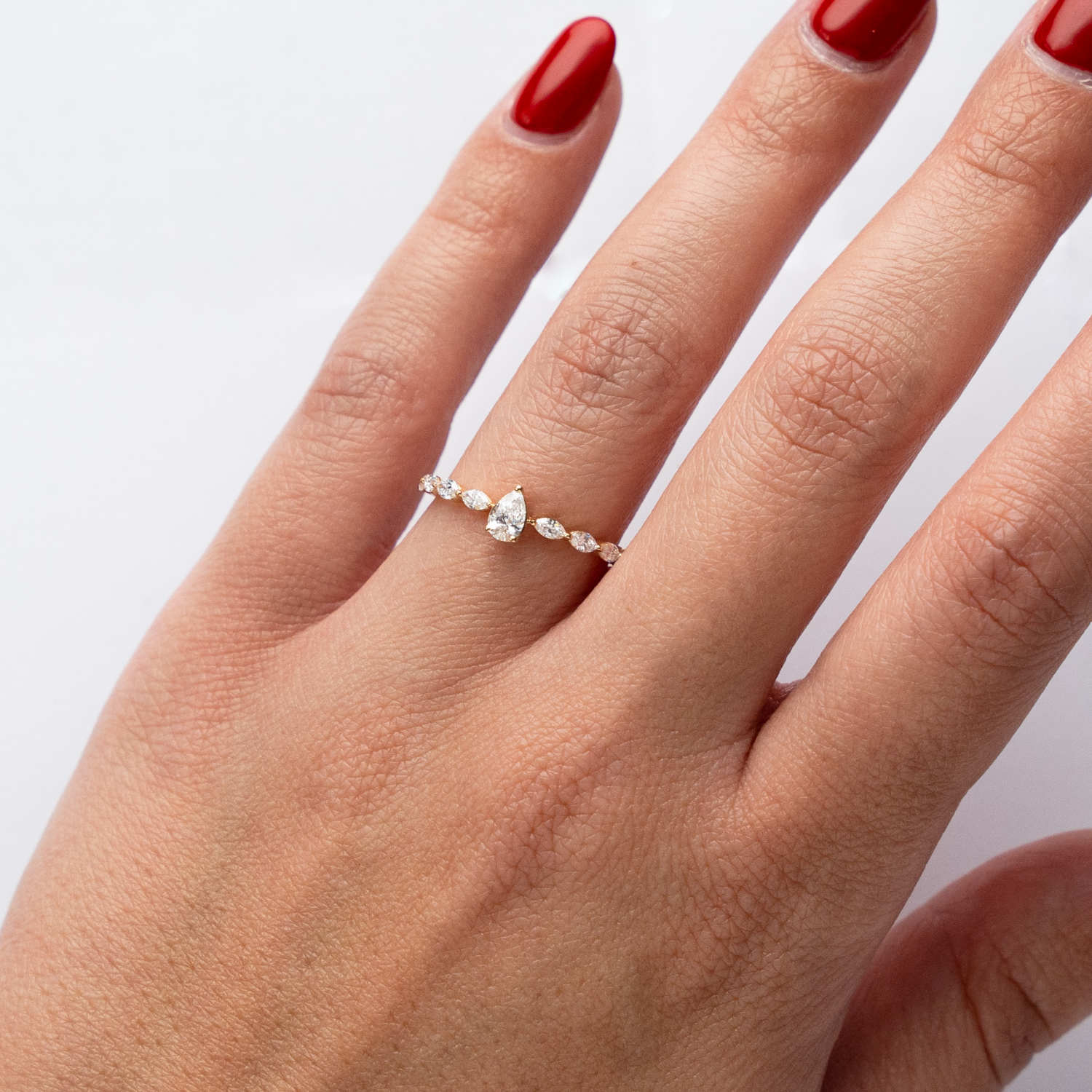 ALTHERR Diamonds Modern Ring Gelbgold Tropfen 0,50 ct. – Ringweite 56 Produktbild main 1