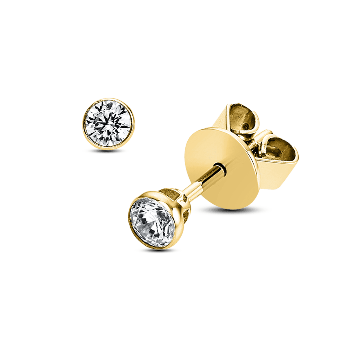 ALTHERR Diamonds Solitär Ohrstecker Zarge 0,14 ct. GG ALTHERR Diamonds Solitär Ohrstecker Zarge 0,14 ct. GG